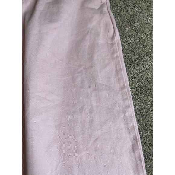 Lucy & Yak Addison Tapered Pants Light Pink Pleated High Waist Size 36 X 32 - Picture 9 of 14